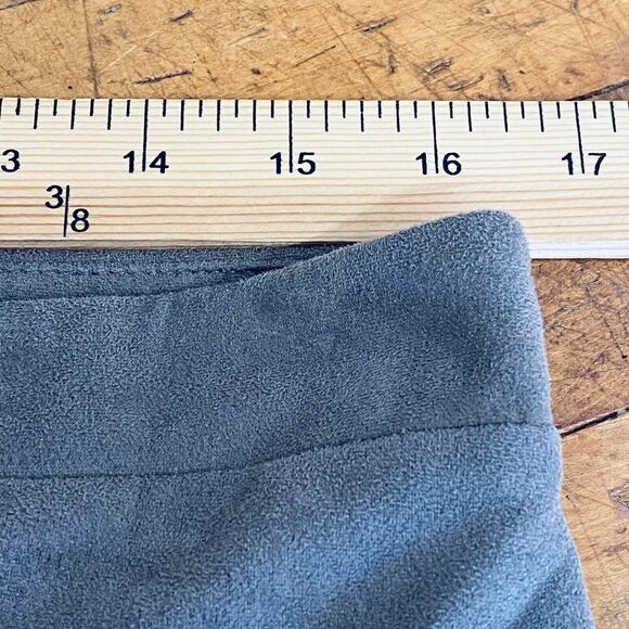 Anthropologie Bishop + Young Skirt Medium Brown Faux Suede Fringe Western Boho - Picture 3 of 7